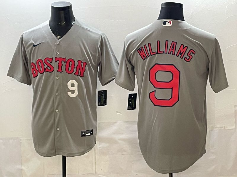 Men 2026 Boston Red Sox #9 Williams Grey Game Nike MLB Jersey style 003->boston red sox->MLB Jersey